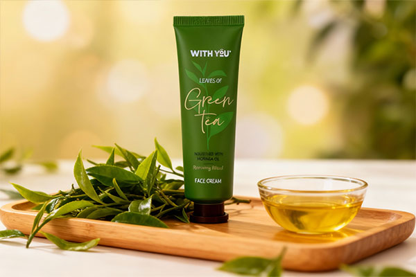 کرم صورت چای سبز ویت یو برای تغذیه پوست
