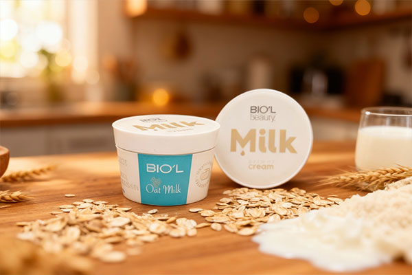 کرم شیر و جو دوسر بیول با مواد طبیعی جو و شیر