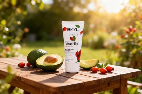 کرم آبرسان رزهیپ و آووکادو بیول با مواد طبیعی