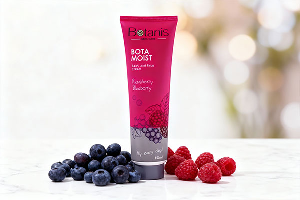 عصاره بلوبری و تمشک در کرم مرطوب کننده بوتانیس