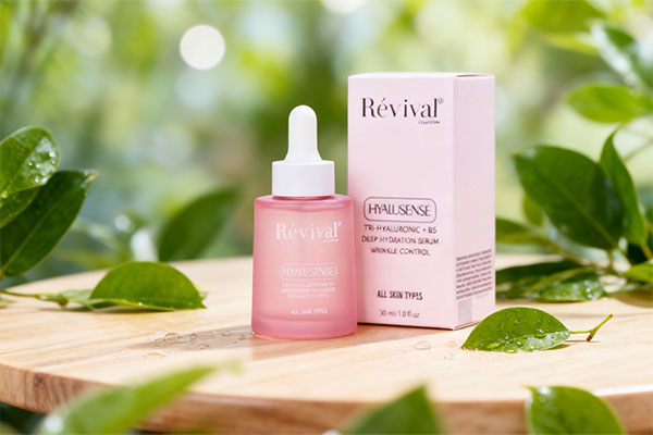سرم آبرسان رویوال در کنار عناصر طبیعی