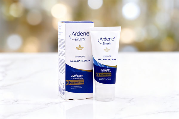 کرم آبرسان کلاژن آردن برای پوست معمولی روی سطح سفید