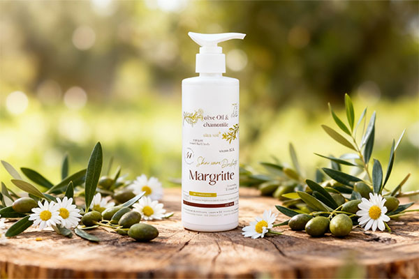 کرم مرطوب کننده زیتون و بابونه مارگریت با مواد طبیعی