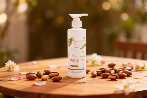 کرم آبرسان آرگان و هیالورونیک اسید مارگریت با مواد طبیعی