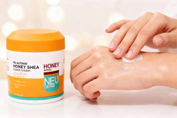 کرم دست هانی شی نئودرم برای مرطوب کردن پوست دست