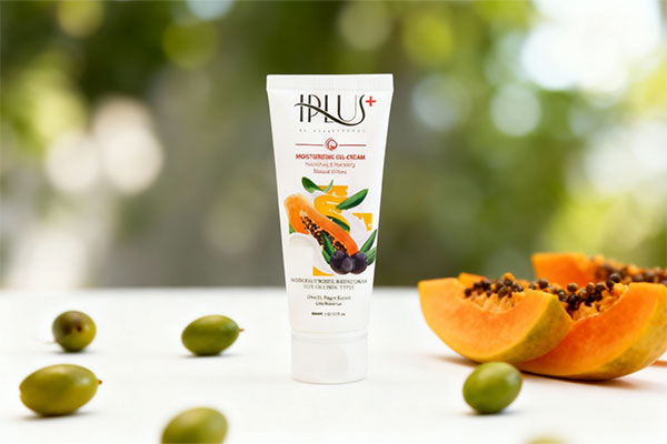 کرم ژل روغن زیتون و پاپایا آی پلاس برای پوست چرب