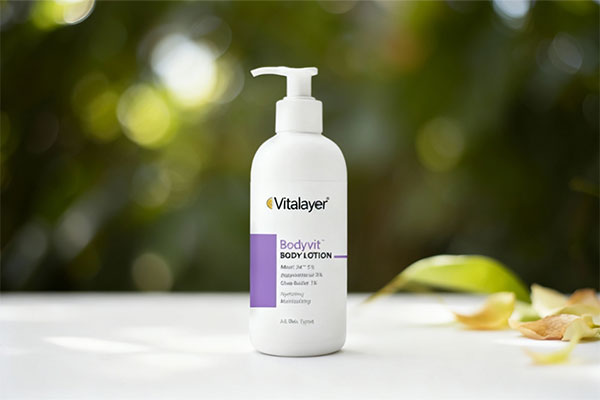 پوست نرم و مرطوب با لوسیون بدن ویتالیر بادی ویت