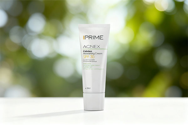 کرم مرطوب کننده پوست چرب SPF30 پریم روی سطح سفید