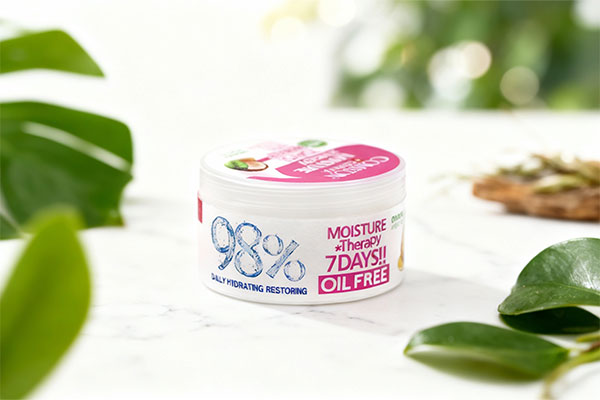 کرم مرطوب کننده پوست چرب آرگان کامان روی سطح مرمر سفید