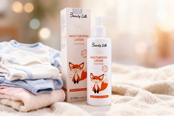 لوسیون آبرسان کودک بیوتی سیلک برای مراقبت از پوست کودک