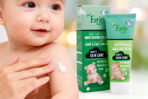 کرم مرطوب کننده دست و صورت کودک برای پوست حساس