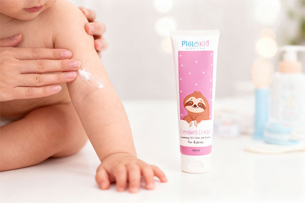 رطوبت‌رسانی پوست کودک با کرم نرم‌کننده فیتوکید