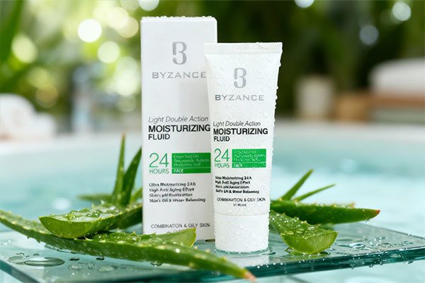 فلوئید آبرسان پوست چرب بیزانس با عناصر طبیعی