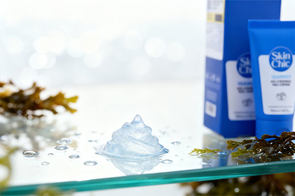 بافت سبک ژل کرم تنظیم کننده چربی جلبک دریایی اسکین شیک