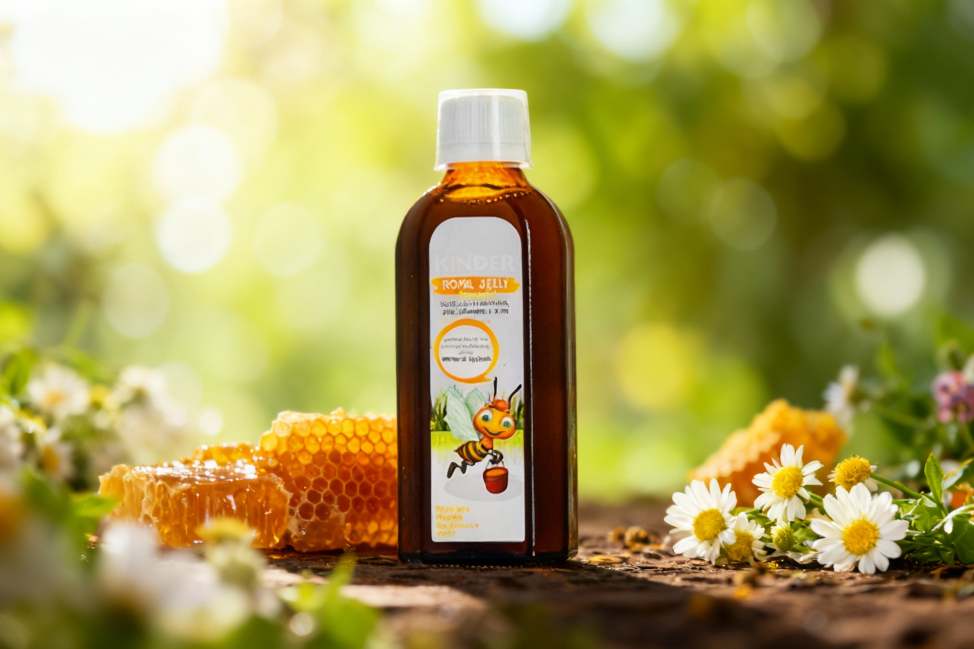 ترکیبات طبیعی شربت رویال ژلی کیندر برای تقویت سیستم ایمنی
