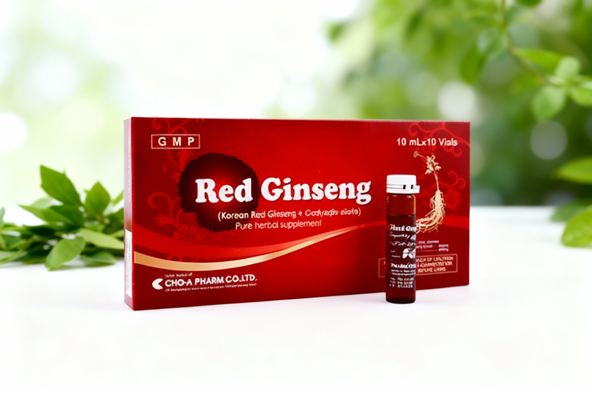 ویال رد جینسینگ چوافارم با ترکیبات طبیعی