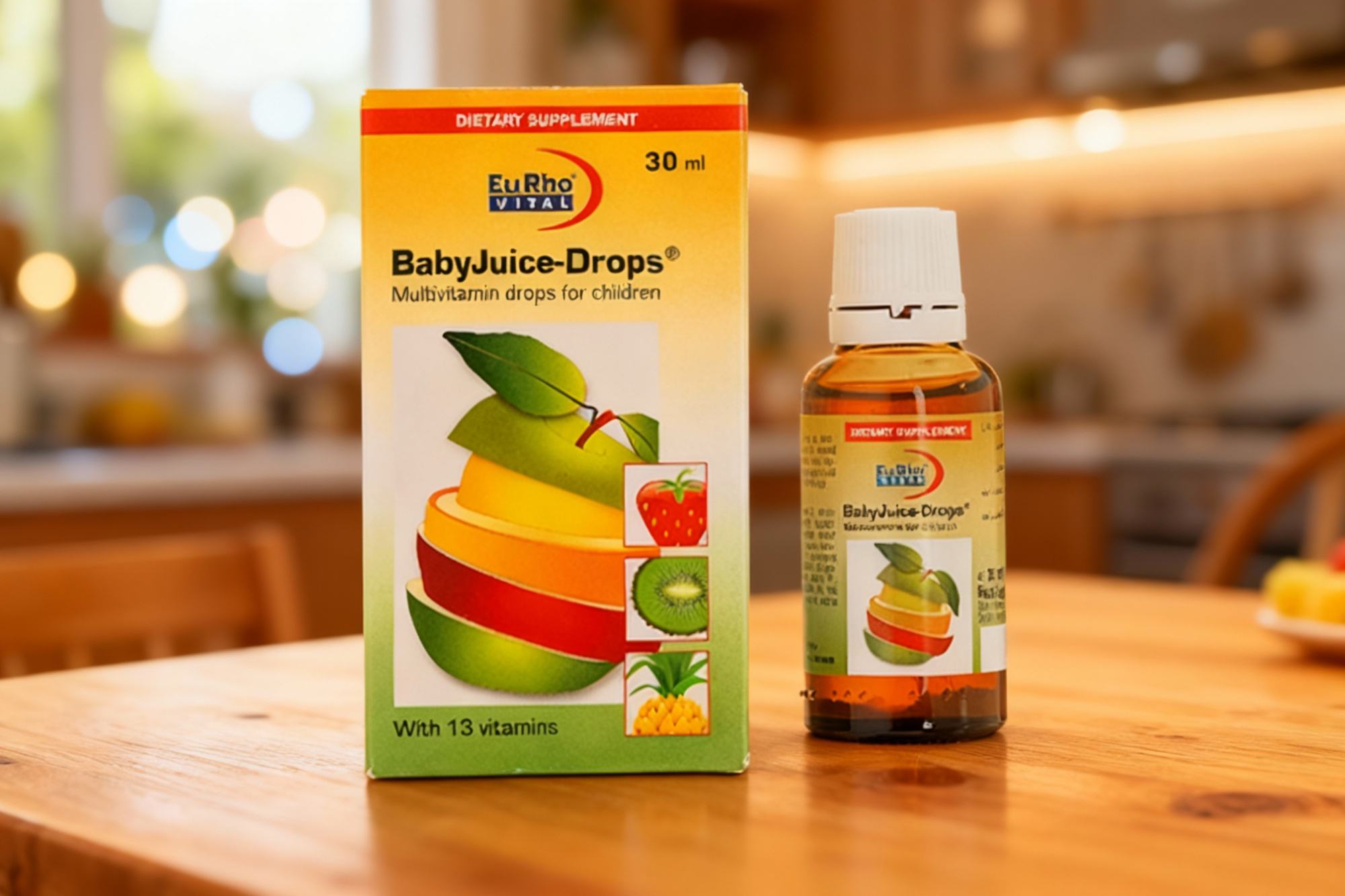 قطره بیبی جویس یوروویتال برای تقویت کودکان