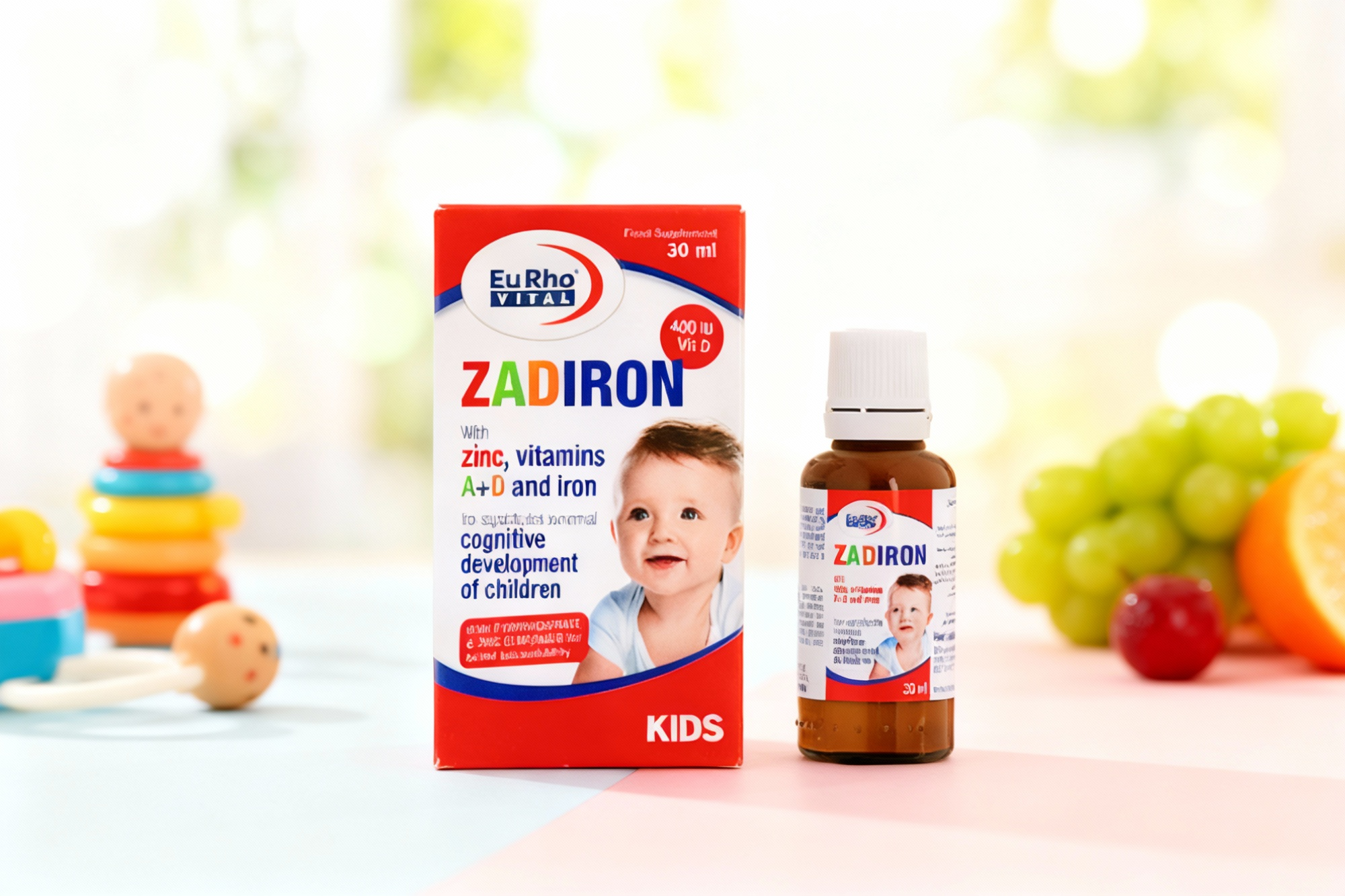 قطره زادیرون یوروویتال برای رشد کودکان