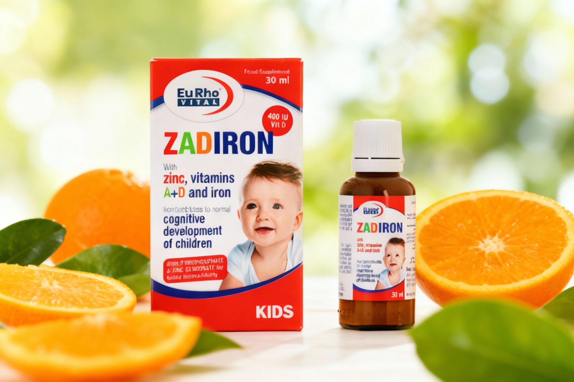 قطره زادیرون یوروویتال با طعم پرتقال برای کودکان