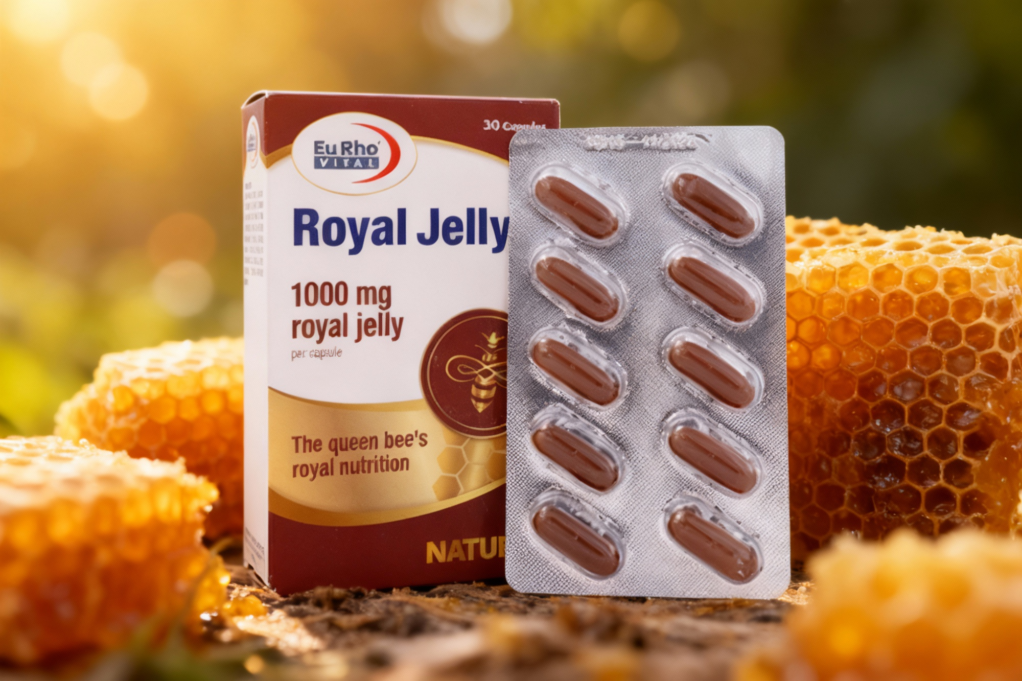 کپسول رویال ژلی یوروویتال و منشا طبیعی ژل رویال