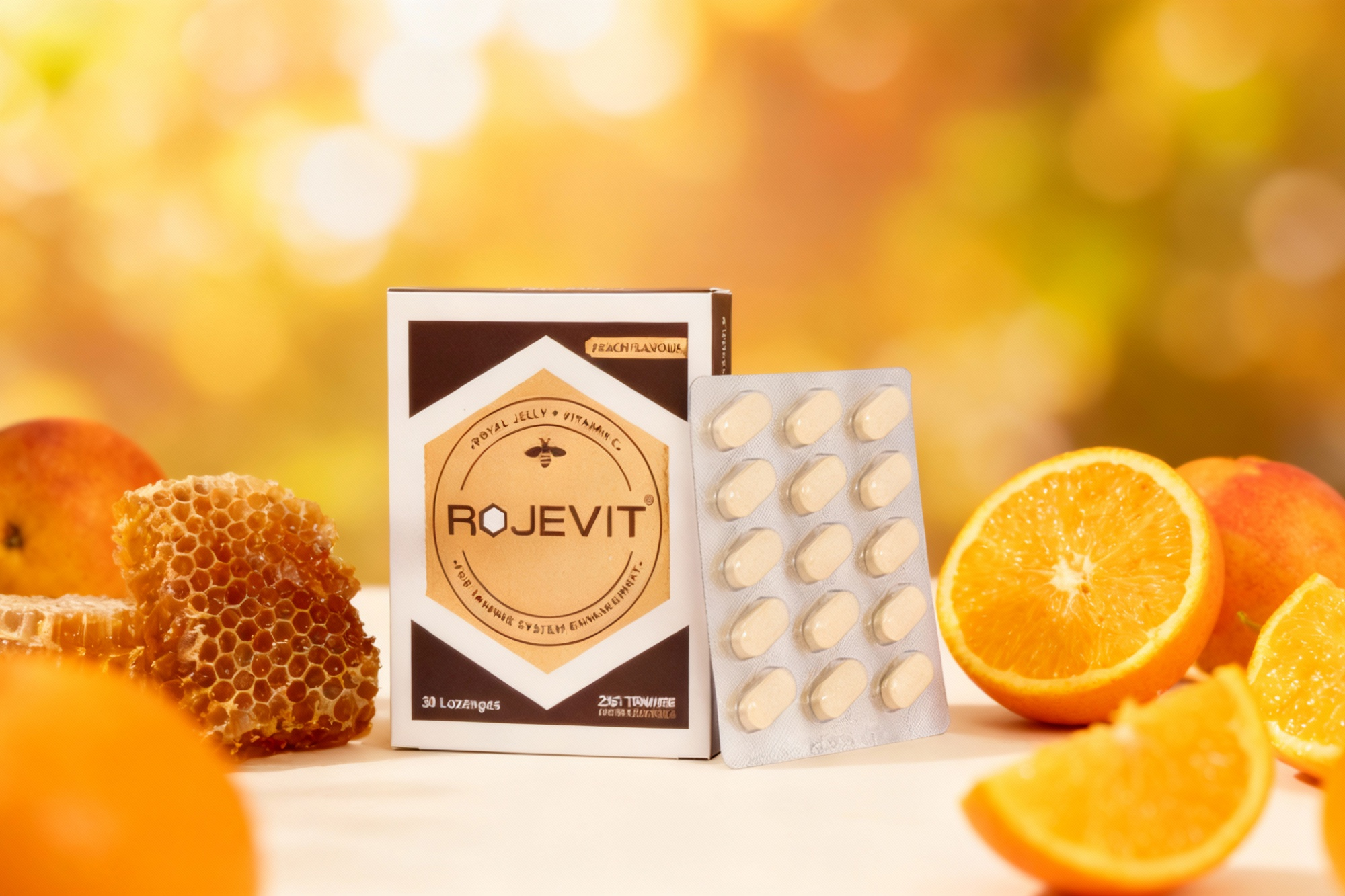 ترکیبات طبیعی قرص روژویت زیست تخمیر با ژل رویال و ویتامین C