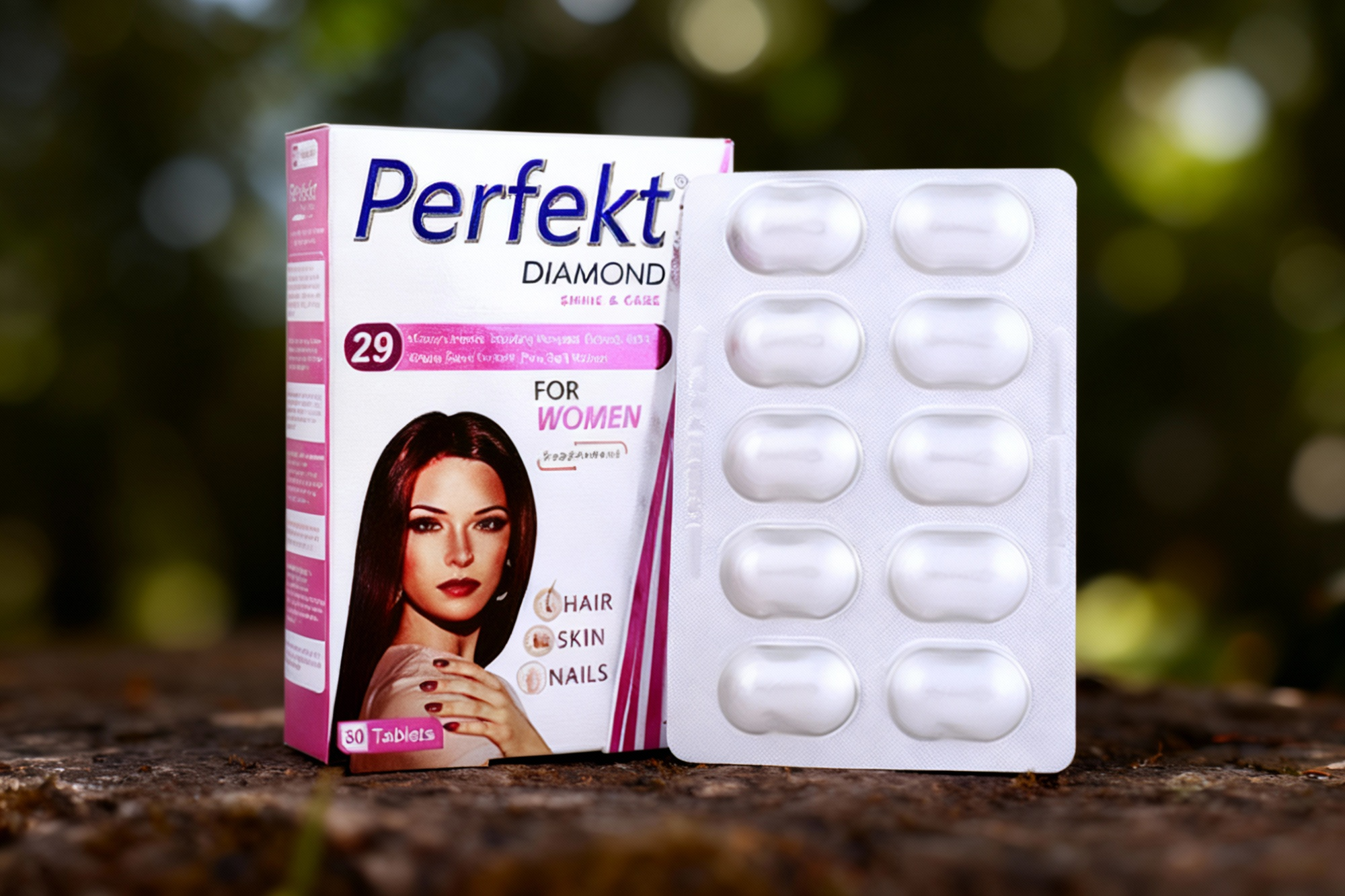 تقویت پوست و مو با قرص پرفکت دایموند بانوان