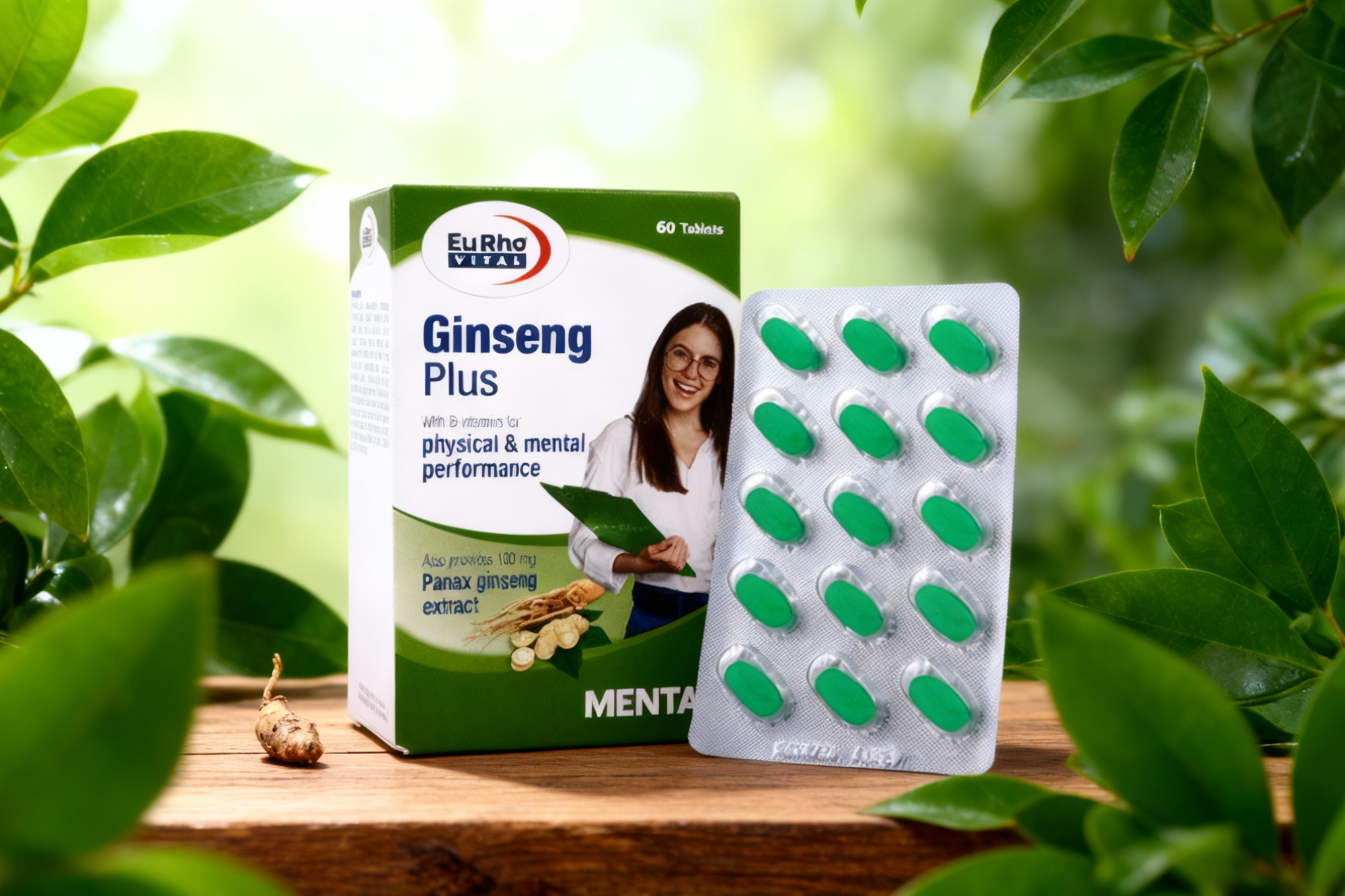 جینسینگ پلاس یوروویتال برای تقویت انرژی و حافظه