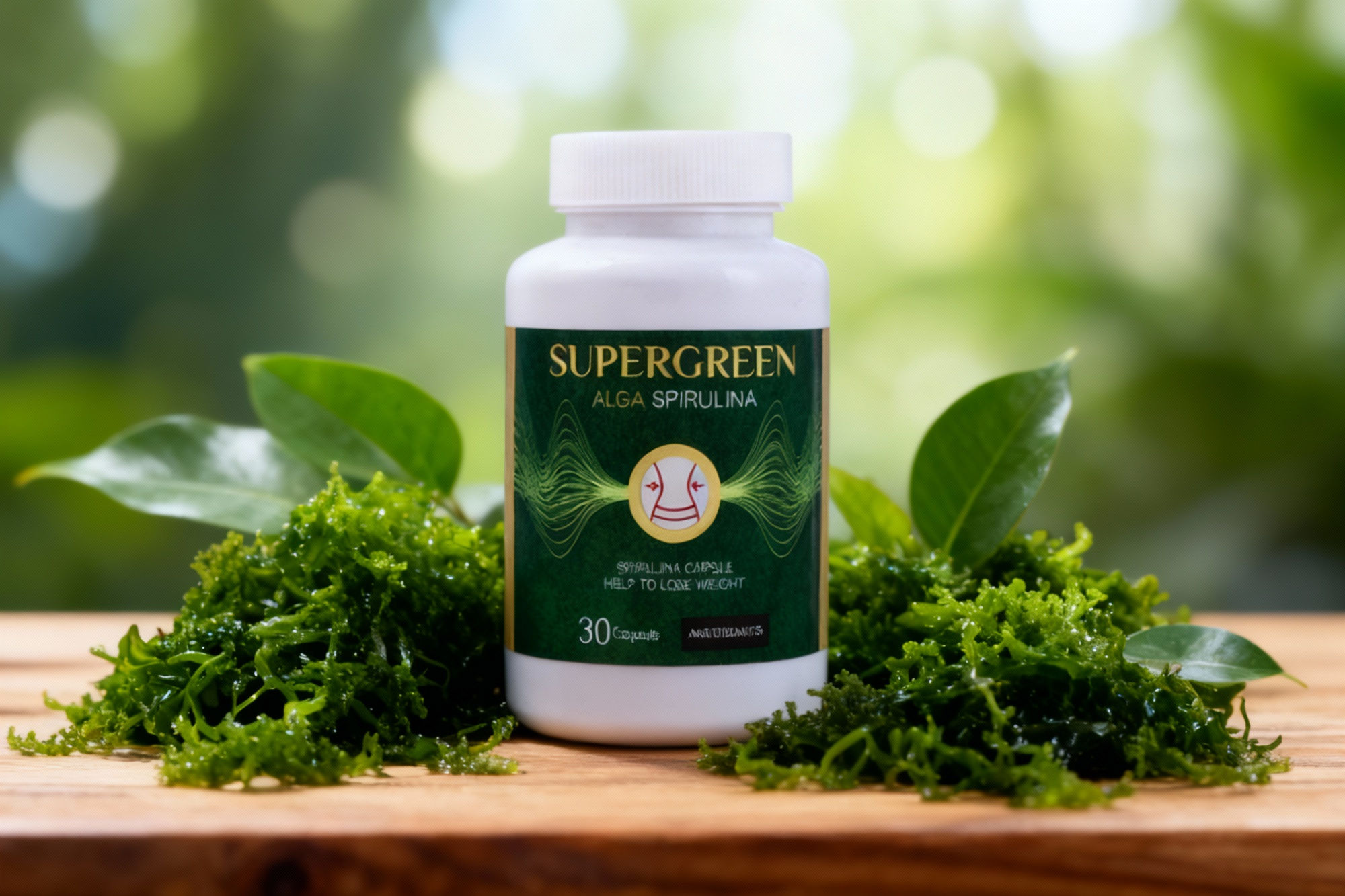 کپسول سوپر گرین اسپیرولینا زرین دارو در طبیعت سبز