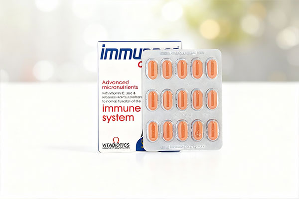 بسته‌بندی قرص ایمیونس ویتابیوتیکس