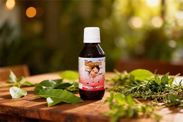 شربت سیموویرال با ترکیبات گیاهی برای تقویت سیستم ایمنی
