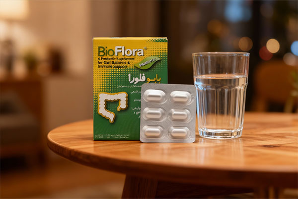 نحوه مصرف کپسول بایو فلورا تک ژن فارما