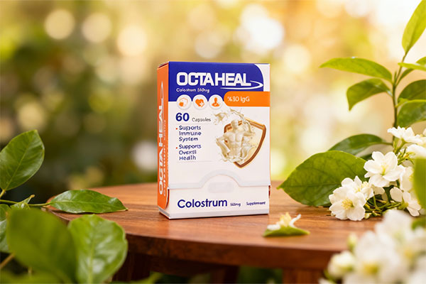 مکمل اکتاهیل کلستروم 500 برای سلامت گوارش و ترمیم بافتها