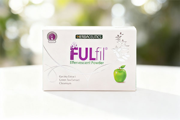 تصویر پودر جوشان فولفیل بهشاد دارو روی سطح سفید