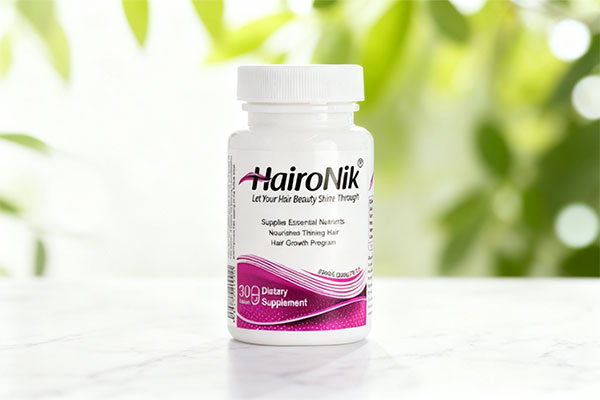 تصویر قرص هیرونیک نیکان فارمد روی سطح مرمر سفید