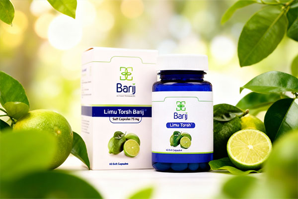 کپسول لیمو ترش باریج اسانس 75 میلی گرم با عناصر طبیعی