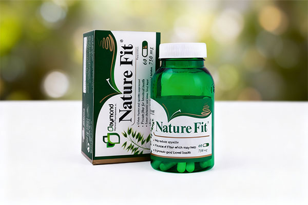 کپسول نیچرفیت دیموند 60 عددی روی سطح سفید