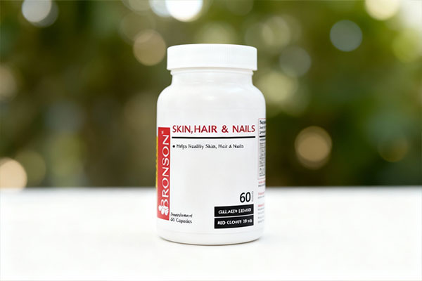 کپسول هیر اسکین برونسون در کنار عناصر طبیعی