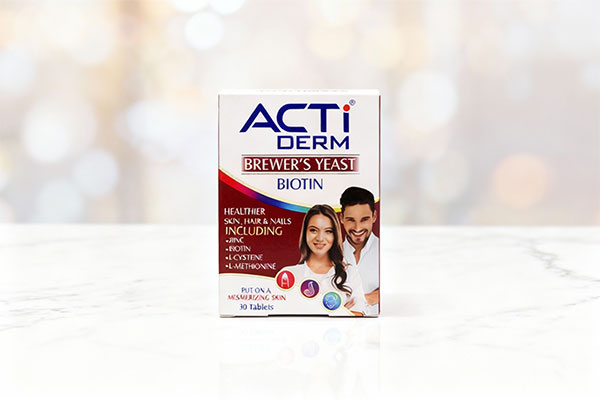 تصویر قرص اکتی درم ابیان دارو برای تقویت پوست و مو