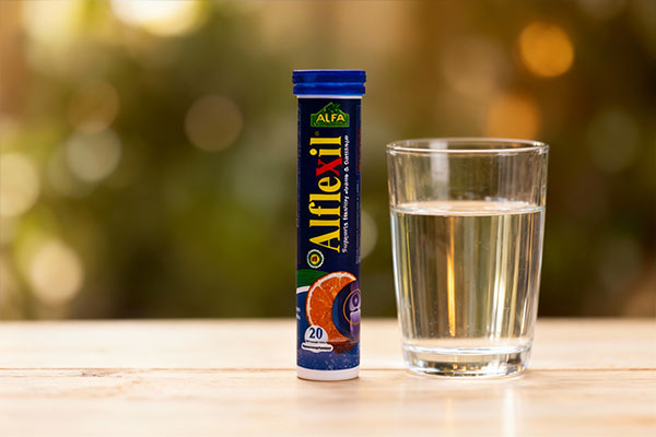 قرص جوشان آلفا فلکسی با ترکیبات موثر برای مفاصل