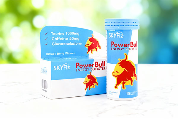 قرص جوشان پاور بول اسکای فیز روی سطح مرمر سفید