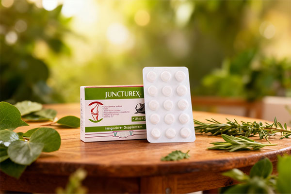 قرص جانکتورکس ویتالیو در کنار عناصر طبیعی