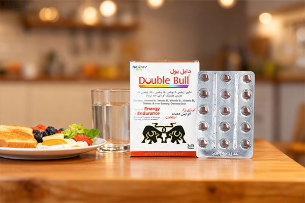 قرص دابل بول نیچرز اونلی کنار صبحانه سالم