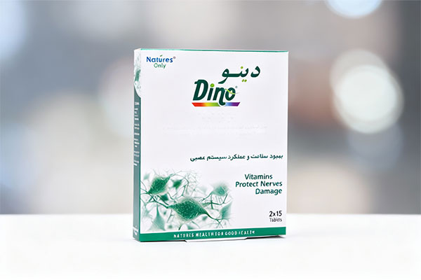 تصویر قرص دینو نیچرز اونلی روی سطح سفید