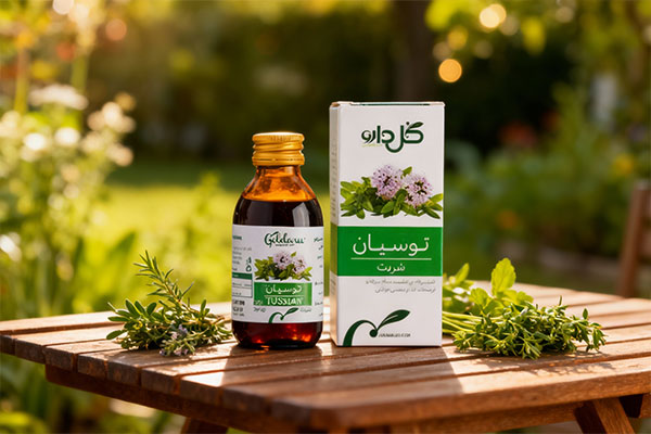 شربت توسیان بزرگسال با عصاره آویشن