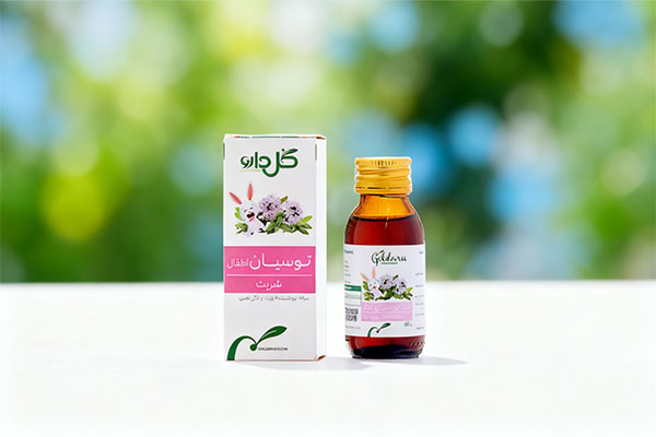 شربت توسیان اطفال گل دارو برای بهبود سرفه کودکان