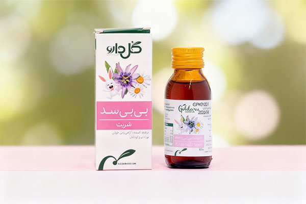 تصویر شربت بی بی سد گل دارو برای کاهش بی‌قراری نوزادان