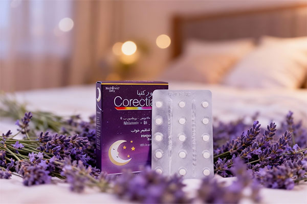 ترکیبات قرص کورکتیا نیچرز اونلی با ملاتونین و ویتامین B6