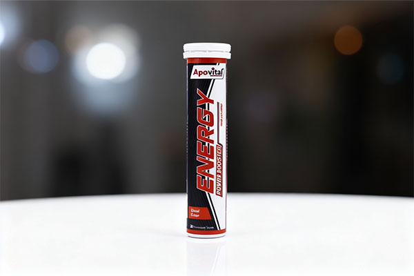 قرص جوشان انرژی آپوویتال روی سطح سفید