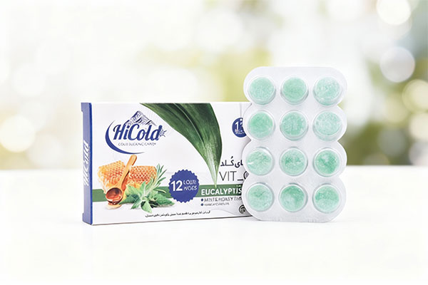 آبنبات سرد های کلد روی سطح سفید