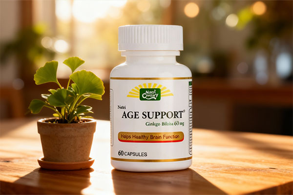 کپسول نوتری ایج ساپورت نوتری سنتری کنار گیاه تزئینی